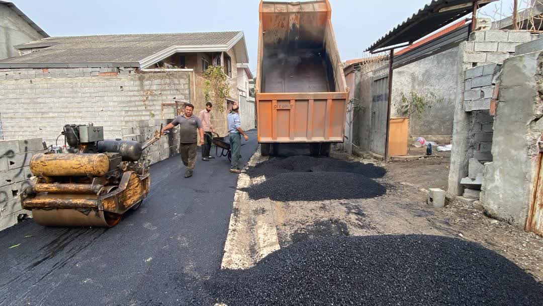 عملیات عمرانی زیرسازی و آسفالت