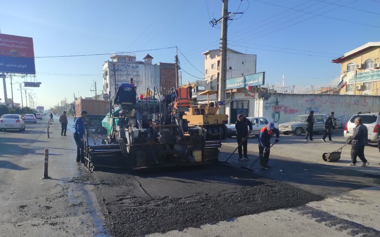 آسفالت خیابان نامجو